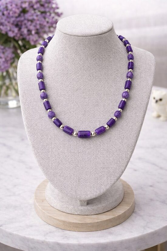 Dabīgo pērļu kaklarota "Pūces Maģija"